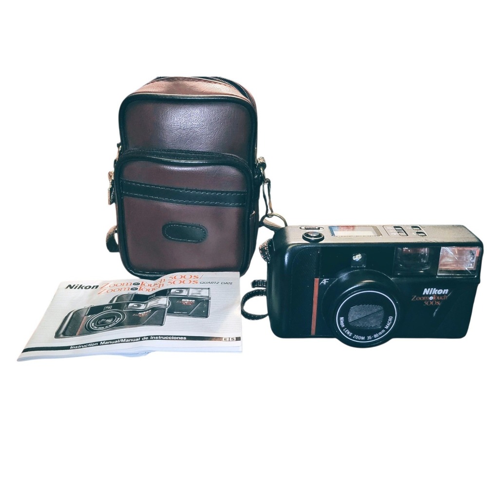 🔥‎ Nikon Zoom Touch 500S 35mm AF Point & Shoot Film Camera No Battery Untested.